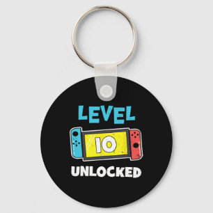Chaveiro Nível 10 Gamer 10th Birthday Gift Video G