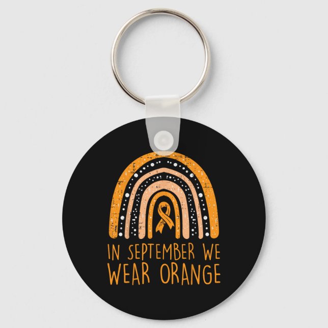 Chaveiro No Arco-Íris em setembro Vestimos os anões laranja (Frente)