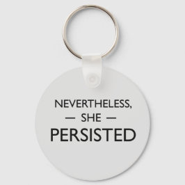 Chaveiro No entanto, ela persistiu à declaração