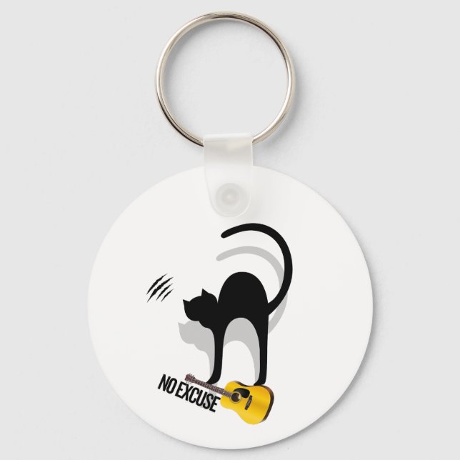 Chaveiro No Excuse Cat per keychain (Frente)