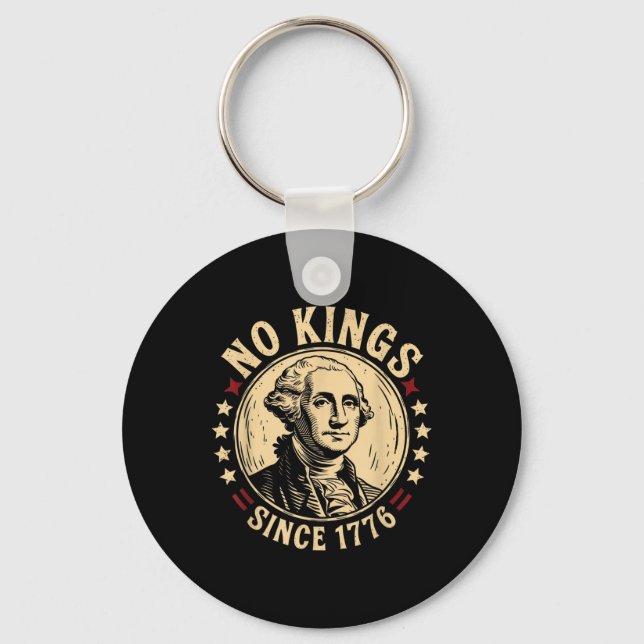 Chaveiro No Kings In America 1776 Save Democracy Estados Un (Frente)