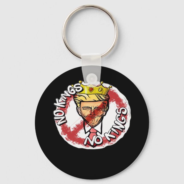 Chaveiro No Kings In America Anti Donald No Kings Day Class (Frente)