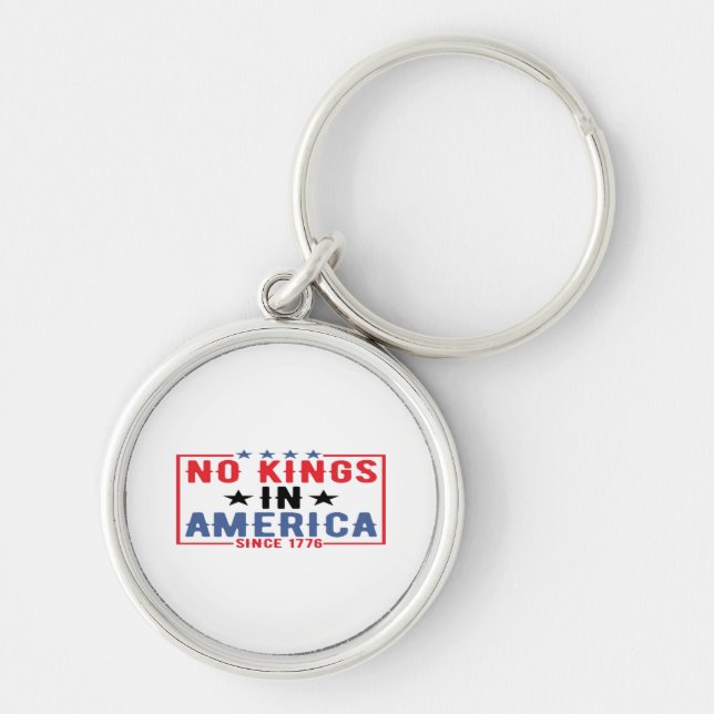 Chaveiro No Kings In America Since 1776 Patriotic Independe (Frente)