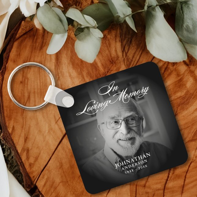Chaveiro No Loving Memory Modern Memorial Keepsasaame Foto (Criador carregado)