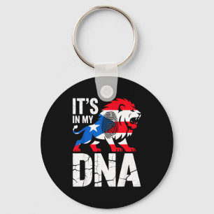 Chaveiro No meu dna leão rugindo em porto rico bandeira ric