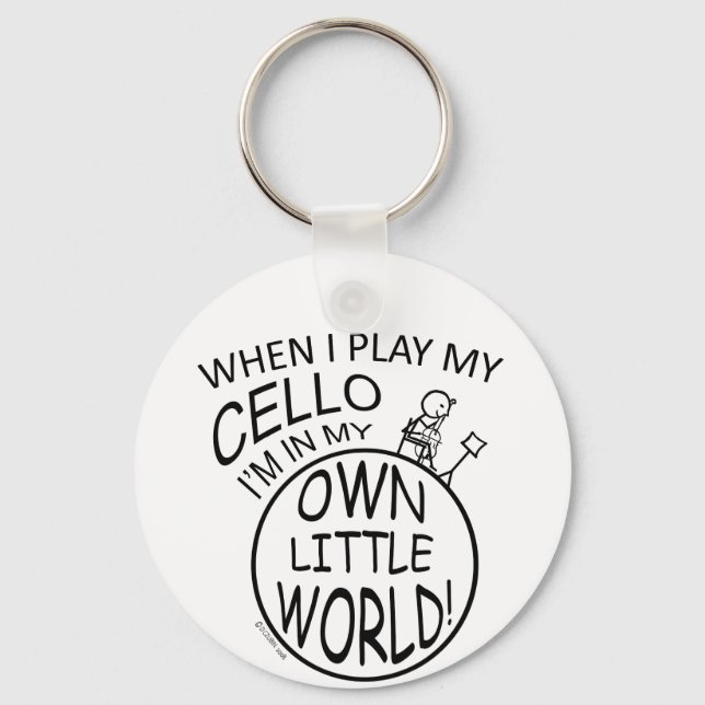 Chaveiro No Meu Pequeno Mundo Cello (Frente)