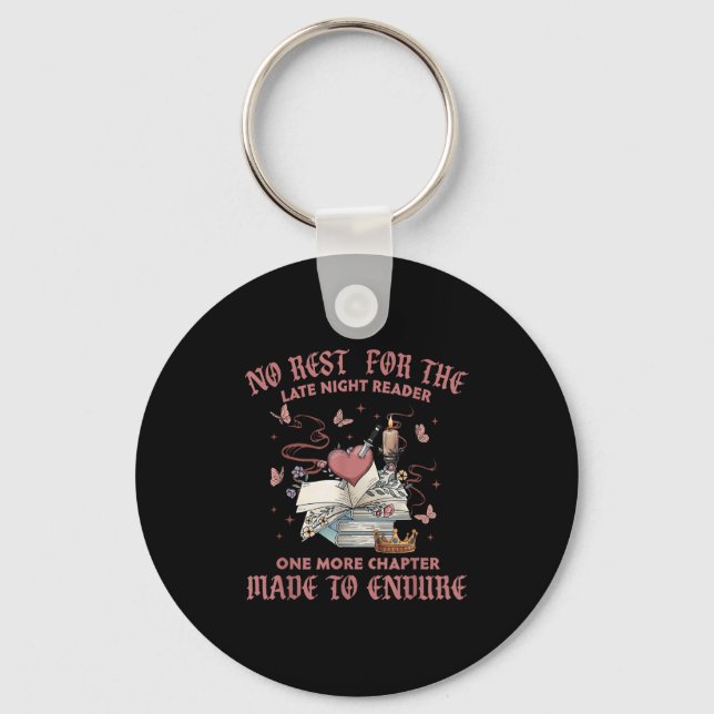 Chaveiro No-rest For The Late Night Reader One More Chapter (Frente)