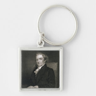 Chaveiro Noah Webster (1758-1843) gravado por Frederick W.
