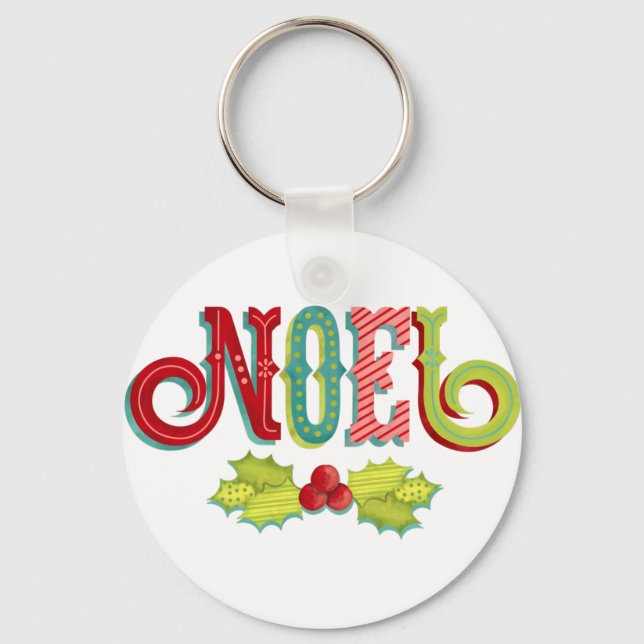 Chaveiro Noel Colorful Christmas (Frente)