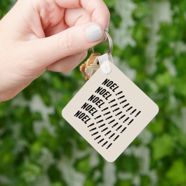 Chaveiro Noel Typography (Mão)