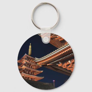 Chaveiro Noite de Kaminarimon em Tóquio Japão