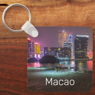 Chaveiro Noite de Macao Casino Skyline Panorama China