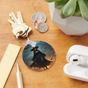 Chaveiro "Noite Má: Bruxa Assustadora do Halloween e seus M