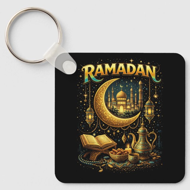 Chaveiro Noites Douradas do Ramadão (Frente)