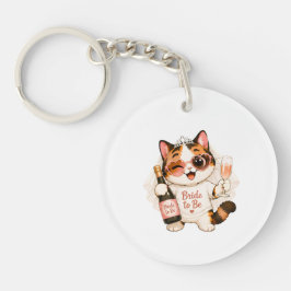 Chaveiro Noiva de Gato Malhado Fofo e Aconchegante