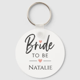 Chaveiro Noiva Elegante Personalizada com Nome e Foto
