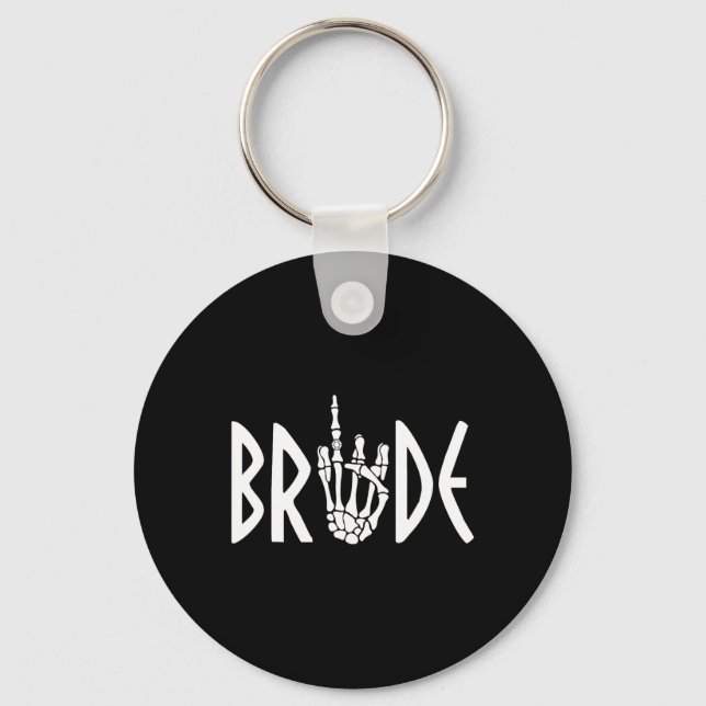Chaveiro Noiva Groom Skeleton Gothic Wedding Noivado Hal (Frente)