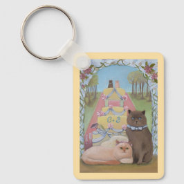 Chaveiro Noiva & Noivo Gatos Personalizados Casamento