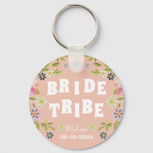 Chaveiro Noiva Tribe Funny Bridesmaid Favor Gift (Frente)