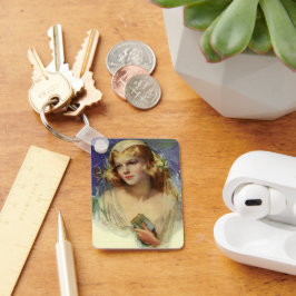 Chaveiro Noiva Vintage com um casamento religioso Bíblia