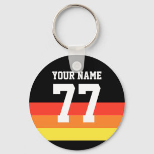 Chaveiro Nome 77 Sports Jersey Number Black Yellow