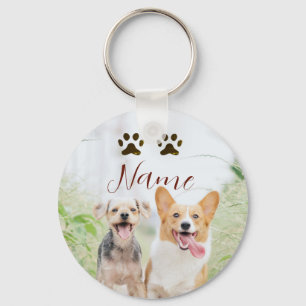 Chaveiro nome animal de estimação cachorro gato pata simple