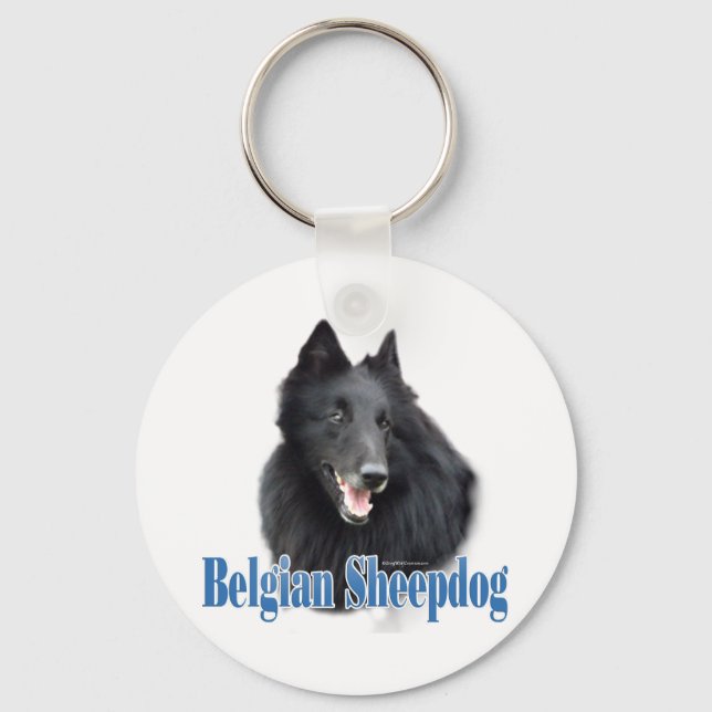 Chaveiro Nome belga Sheepdog (Frente)