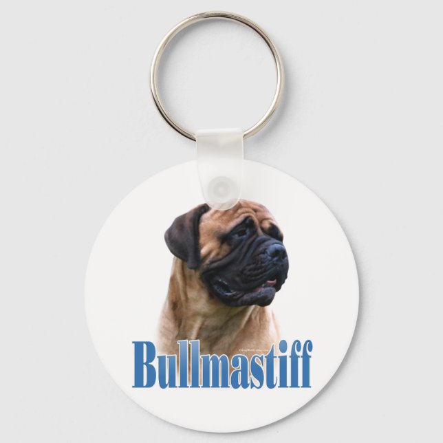 Chaveiro Nome Bullmastiff (vermelho) (Frente)
