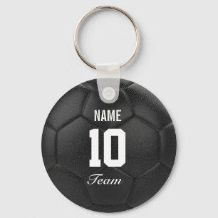 Chaveiro Nome da Equipe Soccer Ball Nome Personalizado