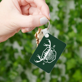 Chaveiro Nome da Família de Cabina Verde Floresta
