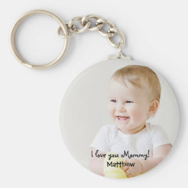 Chaveiro Nome da foto que eu te amo Dia de as mães de mamãe