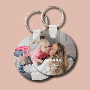Chaveiro Nome da Mãe 2 Foto Simples