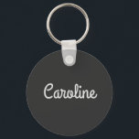 Chaveiro Nome da Tipografia de Script Mínimo Cujo Texto é P<br><div class="desc">Texto de Script Minimalista Cujo Nome é Chaveiro Branco Preto</div>