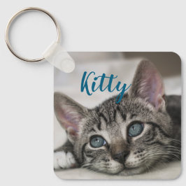 Chaveiro Nome de animal de estimação personalizado simples 