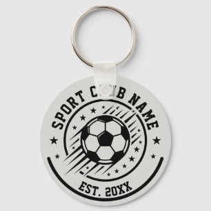 Chaveiro Nome de Clube Esportivo Simples Com Bola de Futebo