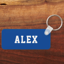 Chaveiro Nome de etiqueta Personalizado Simples da Mochila 