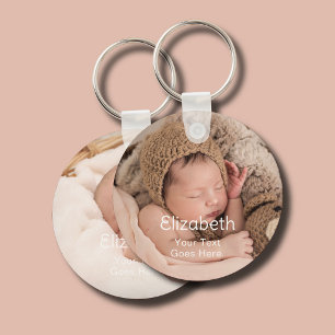 Chaveiro Nome de Foto de Bebê Recém-Nascido 2