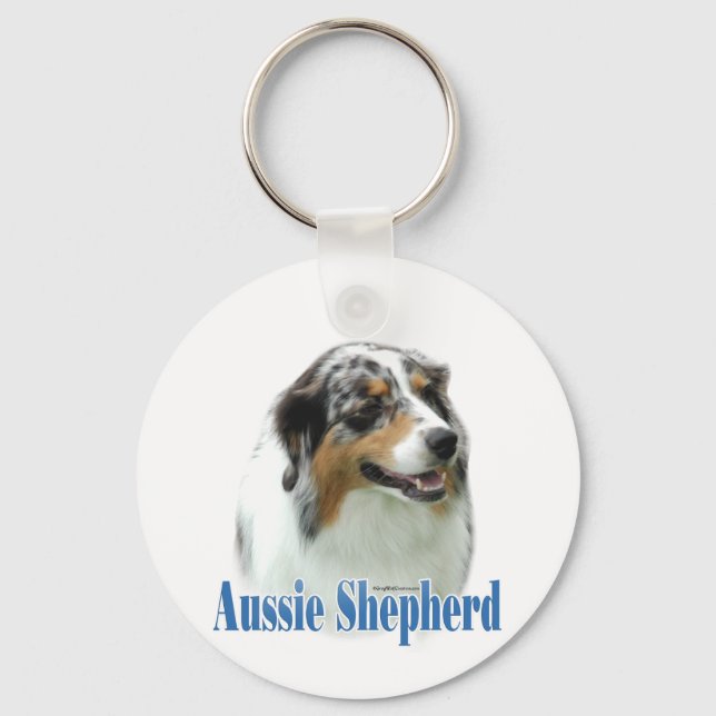 Chaveiro Nome do australiano Shepherd (Frente)