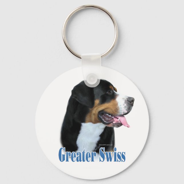 Chaveiro Nome do Cão-de-Montanha Suíço Maior (Frente)