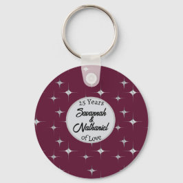 Chaveiro Nome do Casal Personalizado do Aniversário do Rico