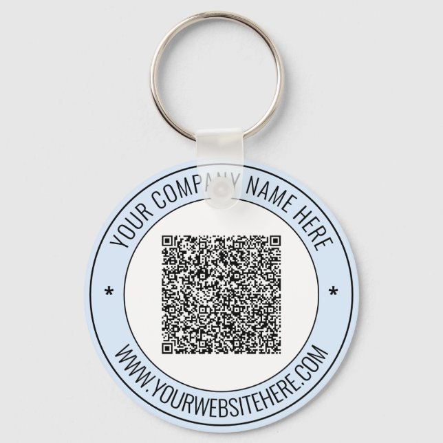 Chaveiro Nome do Código QR Website Promocional (Frente)