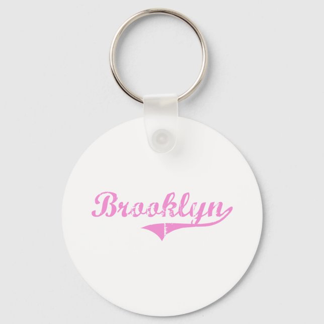 Chaveiro Nome do estilo clássico do Brooklyn (Frente)
