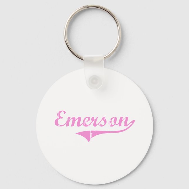 Chaveiro Nome do Estilo Clássico Emerson (Frente)