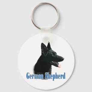 Chaveiro Nome do german shepherd (preto)