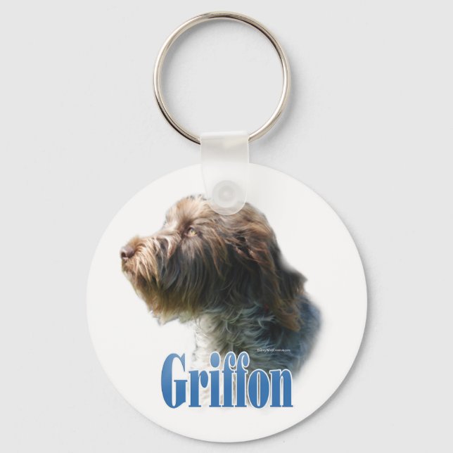 Chaveiro Nome do Griffon Apontado por Wirehaired (Frente)