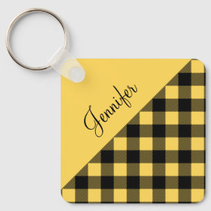 Chaveiro Nome do Padrão de Verificação de Xadrez de Buffalo