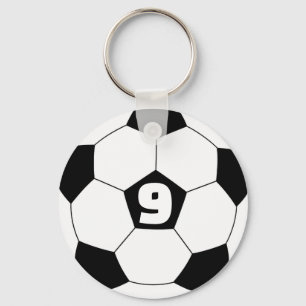 Chaveiro Nome e iniciais personalizados de jogador de futeb