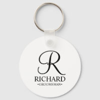 Nome e monograma do Padrinho de casamento personal