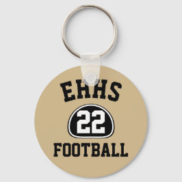 Chaveiro Nome e Número/Ano da Equipe do Orgulho de Equipe P