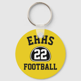 Chaveiro Nome e Número/Ano da Equipe do Orgulho de Equipe P